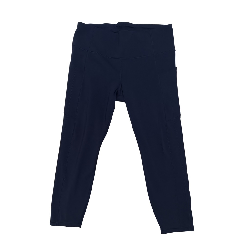 Athleta Ultimate Stash II 7/8 Tight Navy Blue High Rise Leggings 1X RN 54023